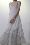 Marc Le Bihan Knitted Frill Tulle Dress Collection Two-layer Tulle French Handmade MLB-2104-BC GLACIER Glacier 2104